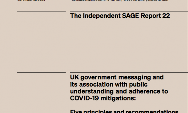 UK government messaging on Covid-19: Five principles and recommendations for a COVID communication reset