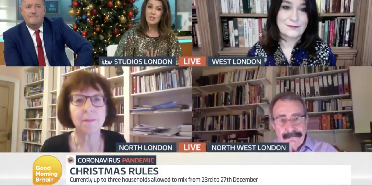 PRofessor susan michie discussing christmas restrictions on good morning britain