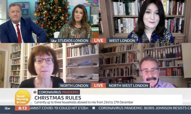 PRofessor susan michie discussing christmas restrictions on good morning britain