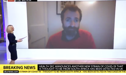 Dr kit yates interviewed on sky news about new covid variant and the need to act quickly