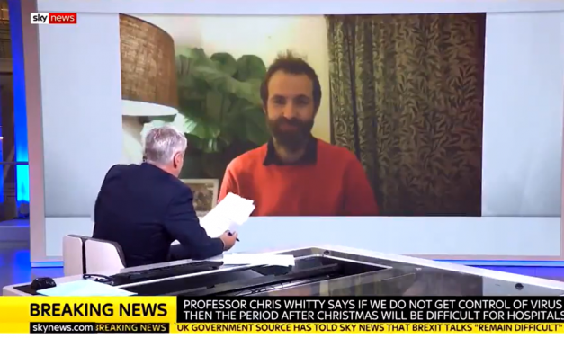 Kit Yates interviewed on Sky News about spread of Covid in London