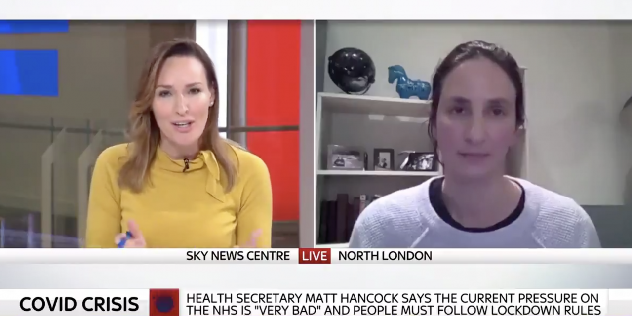 christina pagel on sky news discussing lockdown compliance and mass testing