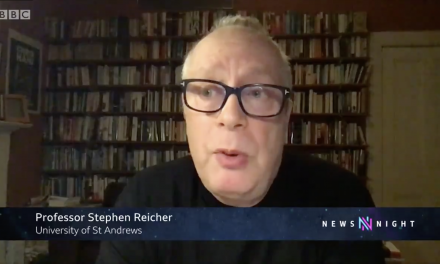 stephen reicher interviewed on bbc newsnight about levels of public compliance