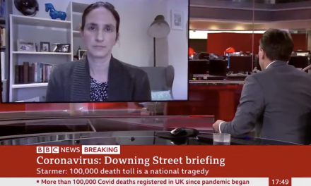 ‘It’s a tragedy’: Christina pagel reacts to milestone of 100,000 official deaths on BBC news