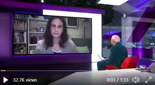 Christina Pagel discusses covid, inequality and the roadmap on channel 4 news