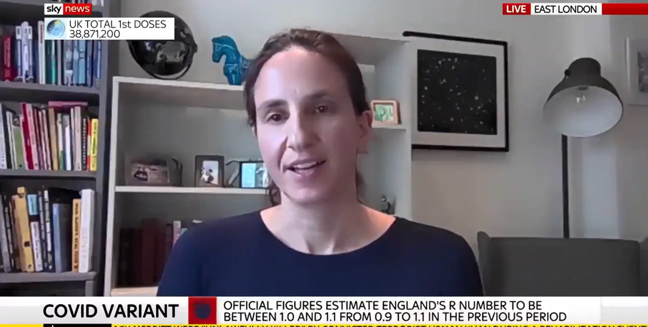 Christina Pagel talks to Sky News about Step 4 of the roadmap
