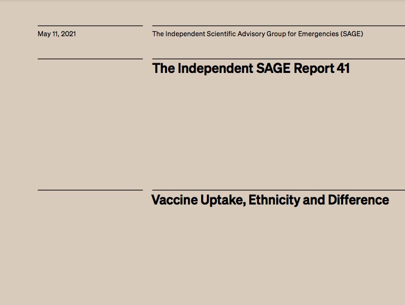 Vaccine Uptake, Ethnicity and Difference