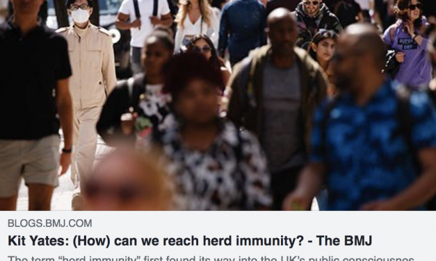 Kit yates writes on herd immunity in the bmj