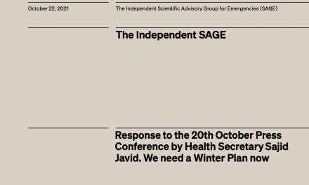 Response to the 20th October Press Conference by Health Secretary Sajid Javid. We need a Winter Plan now